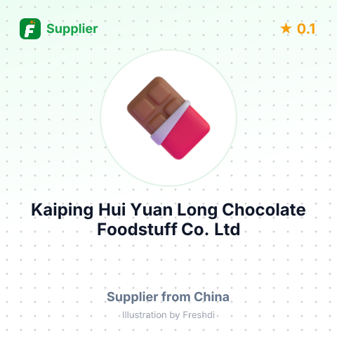 Kaiping Hui Yuan Long Chocolate Foodstuff Co., Ltd – summary card, no photo uploaded yet
