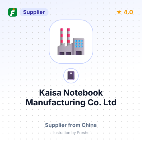 Kaisa Notebook Manufacturing Co., Ltd – summary card, no photo uploaded yet