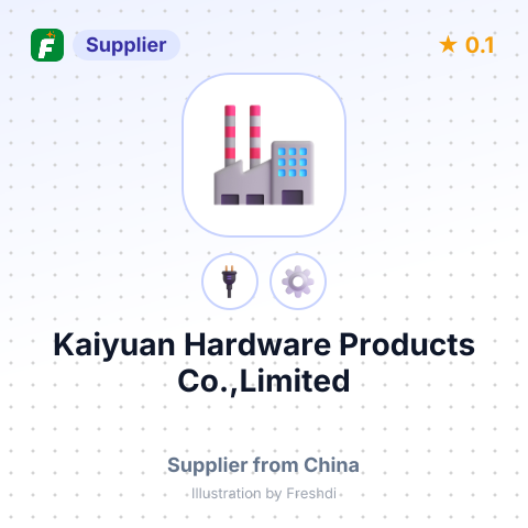Kaiyuan Hardware Products Co.,Limited – summary card, no photo uploaded yet