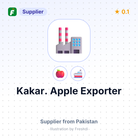 Kakar. Apple Exporter  – summary card, no photo uploaded yet