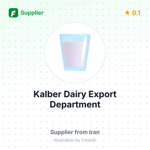 Kalber Dairy Export Department – summary card, no photo uploaded yet