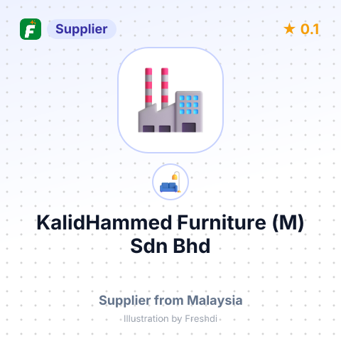 KalidHammed Furniture (M) Sdn Bhd – summary card, no photo uploaded yet