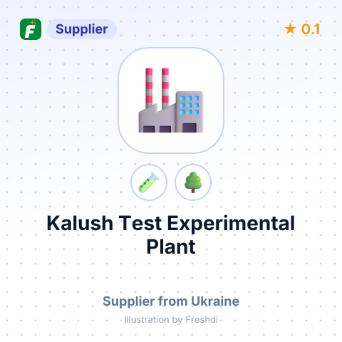 Kalush Test Experimental Plant – summary card, no photo uploaded yet
