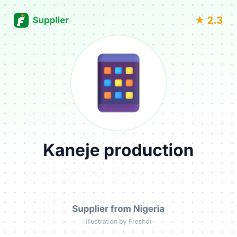 Kaneje production – summary card, no photo uploaded yet
