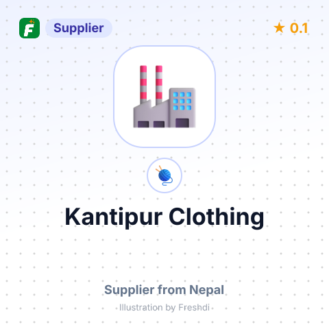 Kantipur Clothing – summary card, no photo uploaded yet