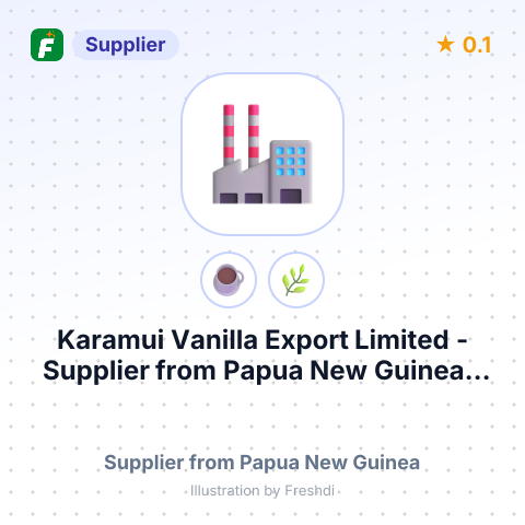 Karamui Vanilla Export Limited  – summary card, no photo uploaded yet