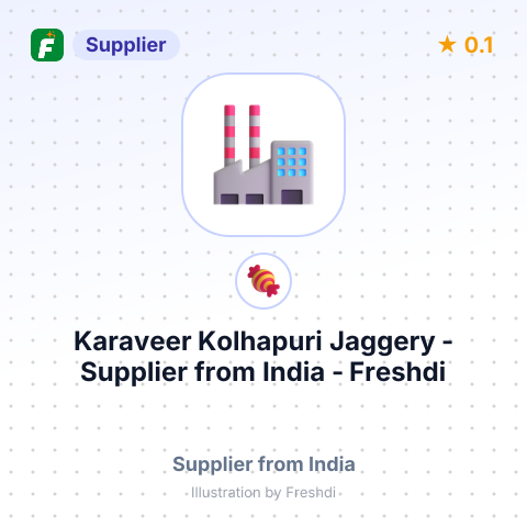 Karaveer Kolhapuri Jaggery  – summary card, no photo uploaded yet