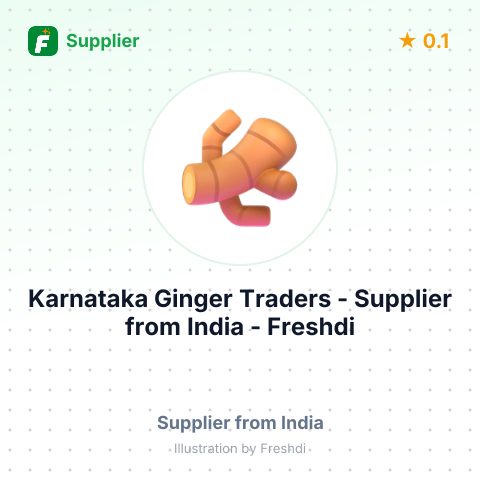 Karnataka Ginger Traders  – summary card, no photo uploaded yet