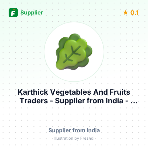 Karthick Vegetables And Fruits Traders  – summary card, no photo uploaded yet