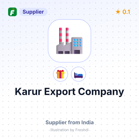 Karur Export Company – summary card, no photo uploaded yet
