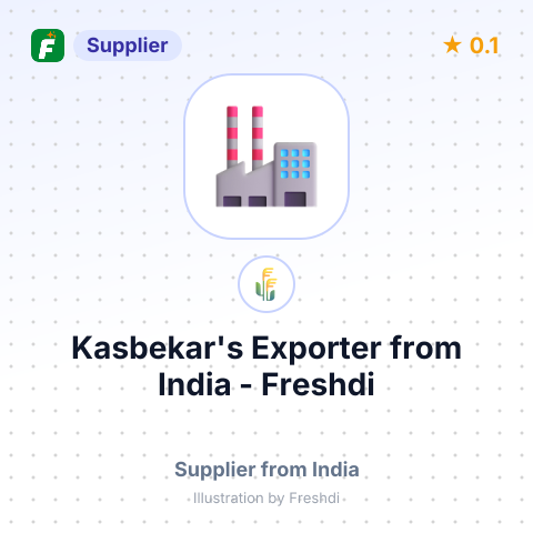 Kasbekar's Exporter  – summary card, no photo uploaded yet