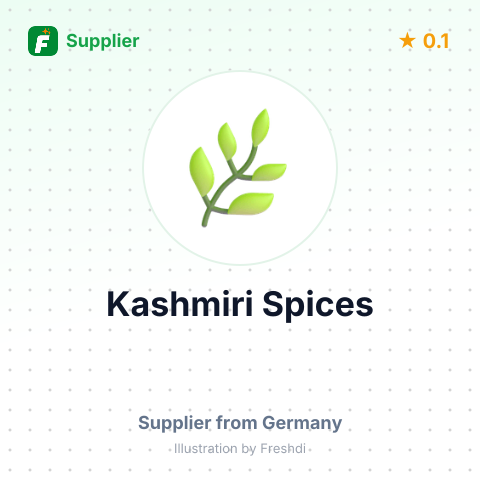 Kashmiri Spices  – summary card, no photo uploaded yet