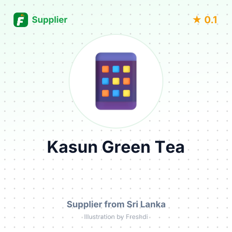 Kasun Green Tea  – summary card, no photo uploaded yet