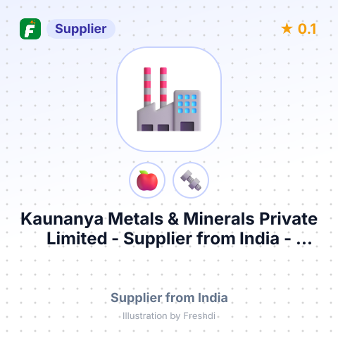 Kaunanya Metals & Minerals Private Limited  – summary card, no photo uploaded yet