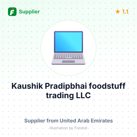 Kaushik Pradipbhai foodstuff trading LLC – summary card, no photo uploaded yet