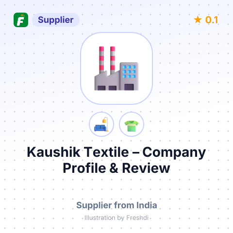 Kaushik Textile – summary card, no photo uploaded yet