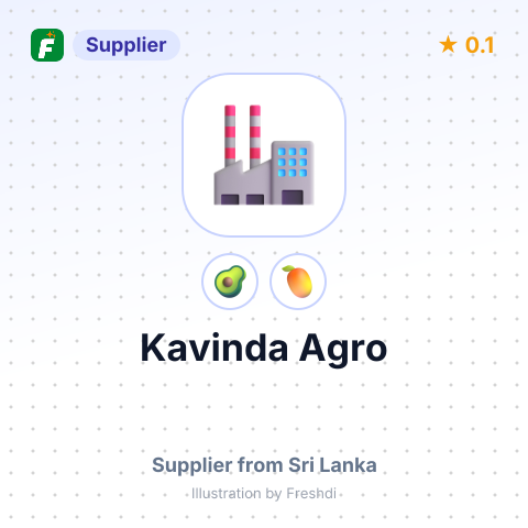 Kavinda Agro  – summary card, no photo uploaded yet