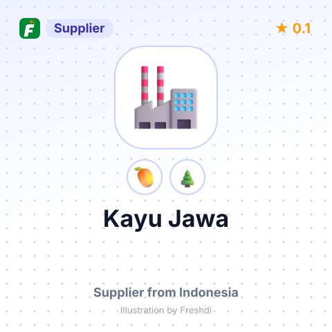 Kayu Jawa – summary card, no photo uploaded yet