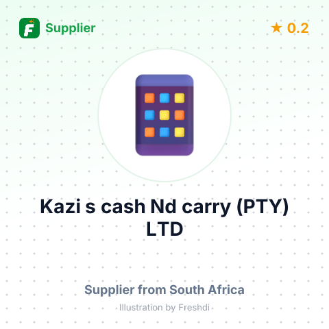 Kazi s cash Nd carry (PTY) LTD – summary card, no photo uploaded yet