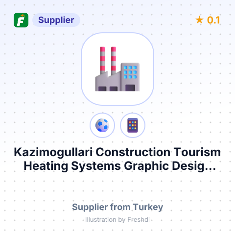 Kazimogullari Construction Tourism Heating Systems Graphic Design Industry & Trade Limited Company – summary card, no photo uploaded yet