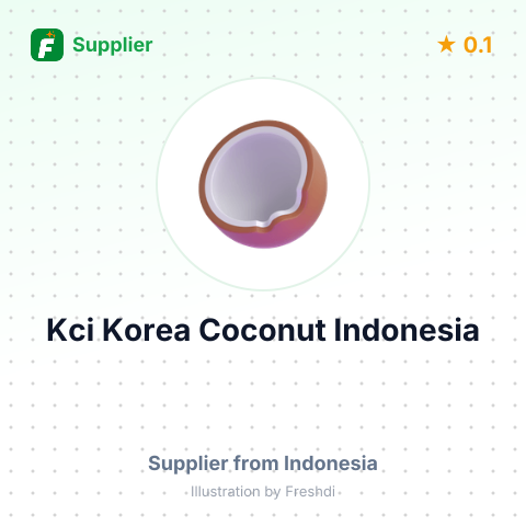Kci Korea Coconut Indonesia – summary card, no photo uploaded yet