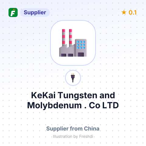 KeKai Tungsten and Molybdenum .,Co,LTD – summary card, no photo uploaded yet