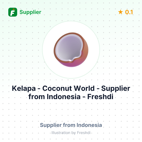 Kelapa - Coconut World  – summary card, no photo uploaded yet
