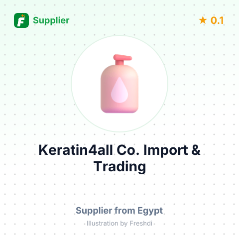 Keratin4all Co. Import & Trading – summary card, no photo uploaded yet