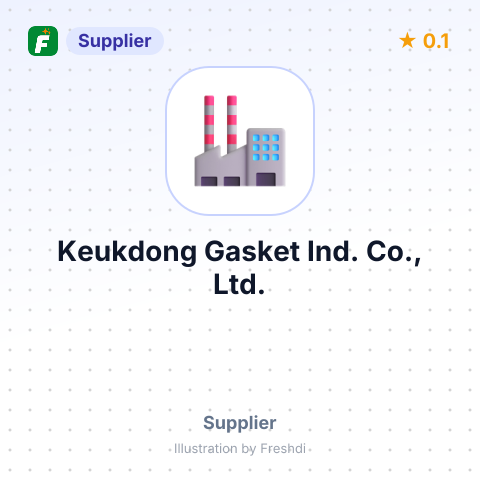 Keukdong Gasket Ind. Co., Ltd. – summary card, no photo uploaded yet