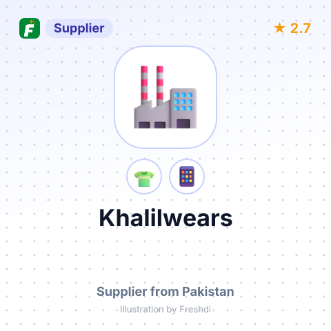 Khalilwears – summary card, no photo uploaded yet
