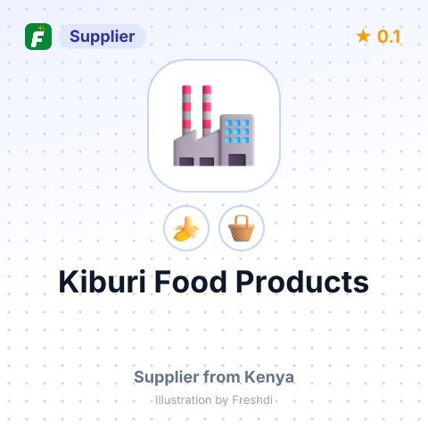 Kiburi Food Products  – summary card, no photo uploaded yet