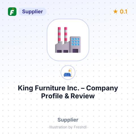 King Furniture Inc. – summary card, no photo uploaded yet