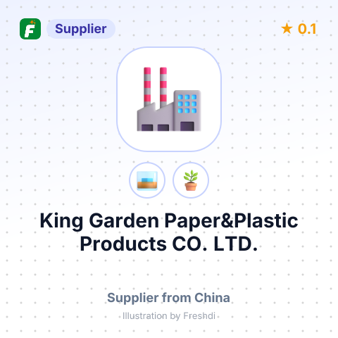 King Garden Paper&Plastic Products CO., LTD. – summary card, no photo uploaded yet