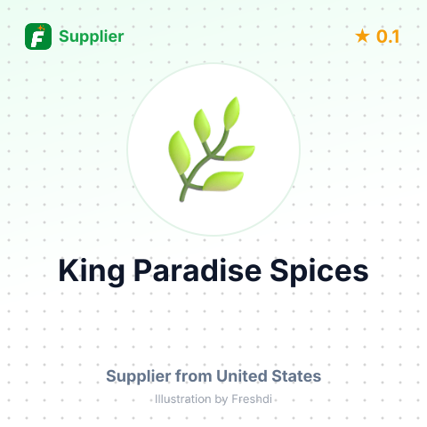 King Paradise Spices  – summary card, no photo uploaded yet