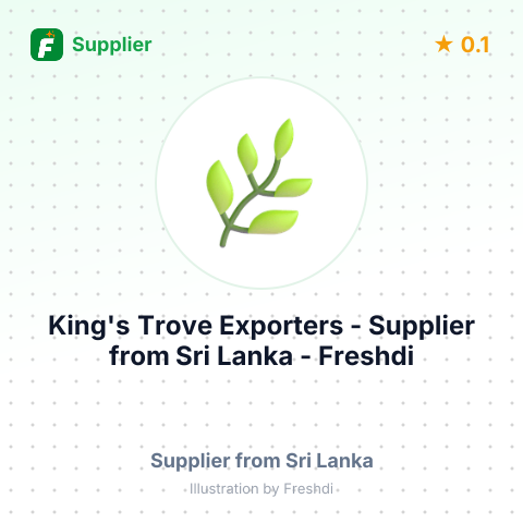 King's Trove Exporters  – summary card, no photo uploaded yet