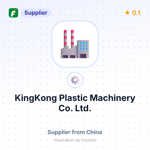 KingKong Plastic Machinery Co.,Ltd. – summary card, no photo uploaded yet