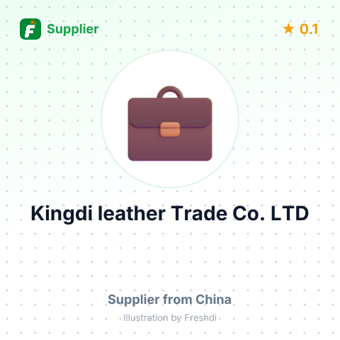 Kingdi leather Trade Co.,LTD – summary card, no photo uploaded yet