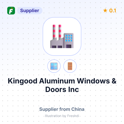 Kingood Aluminum Windows & Doors Inc – summary card, no photo uploaded yet