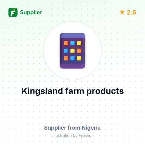 Kingsland farm products – summary card, no photo uploaded yet