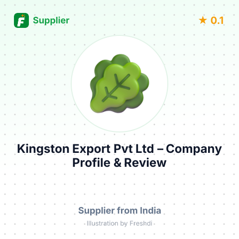 Kingston Export Pvt Ltd – summary card, no photo uploaded yet
