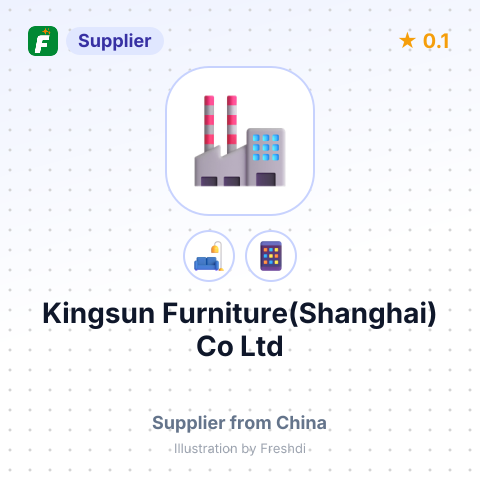 Kingsun Furniture(Shanghai) Co Ltd – summary card, no photo uploaded yet