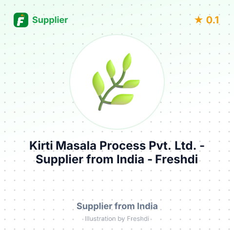 Kirti Masala Process Pvt. Ltd.  – summary card, no photo uploaded yet