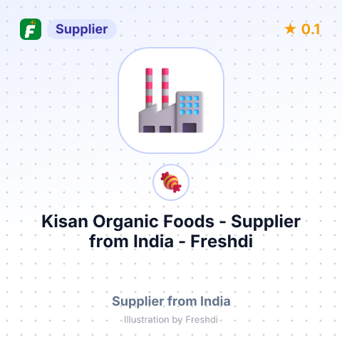 Kisan Organic Foods  – summary card, no photo uploaded yet