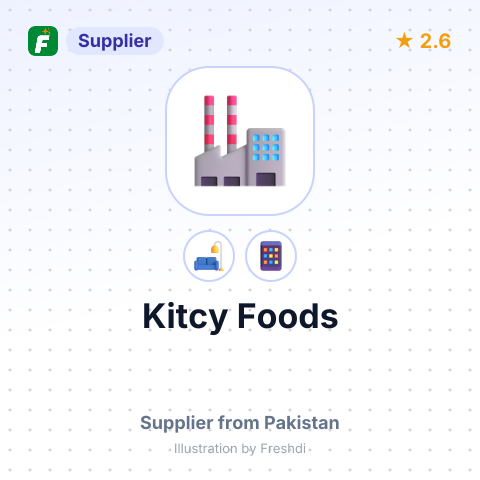Kitcy Foods – summary card, no photo uploaded yet