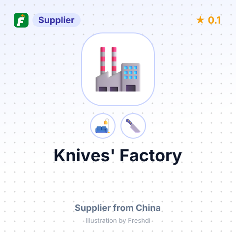 Knives' Factory – summary card, no photo uploaded yet