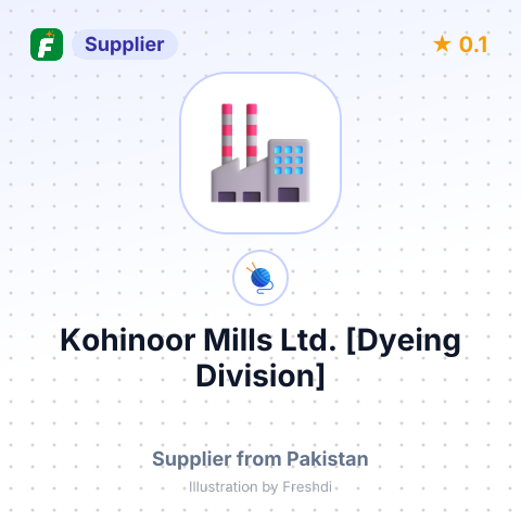 Kohinoor Mills Ltd. [Dyeing Division] – summary card, no photo uploaded yet