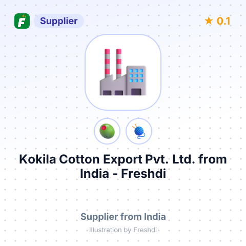 Kokila Cotton Export Pvt. Ltd.  – summary card, no photo uploaded yet