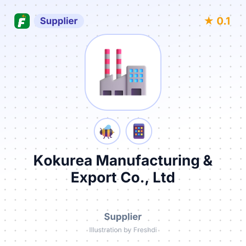 Kokurea Manufacturing & Export Co., Ltd – summary card, no photo uploaded yet