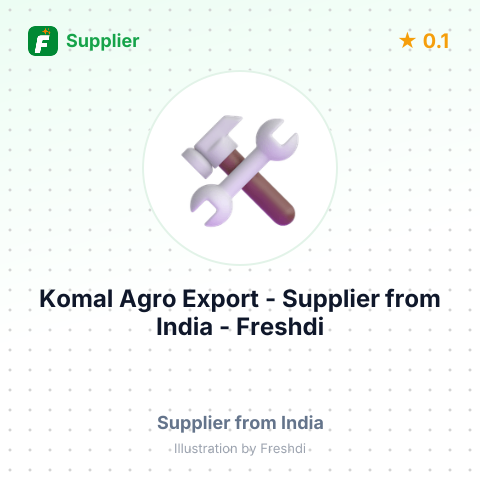 Komal Agro Export  – summary card, no photo uploaded yet