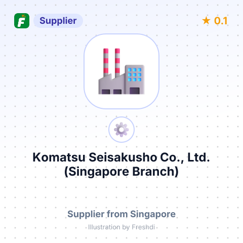 Komatsu Seisakusho Co., Ltd. (Singapore Branch) – summary card, no photo uploaded yet